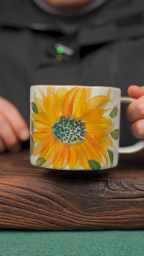 【闪购商品】瓷片68寻一缕瓷香杯釉下手工手绘瓷器