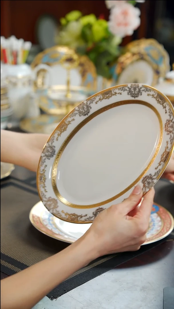 瓷片10英寸鱼盘  福利款