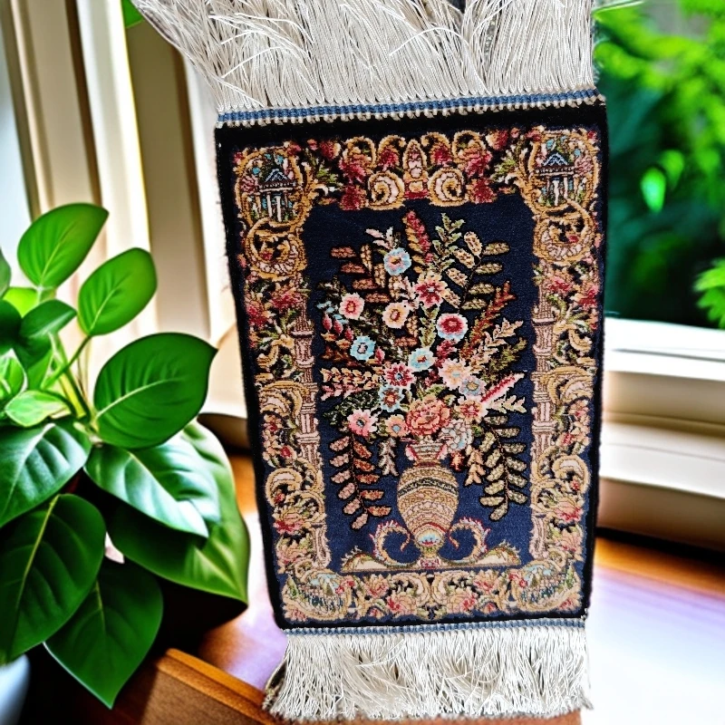 波斯民族风图案卧室手工艺术挂毯挂画挂布壁毯编织尺寸20cm*30cm