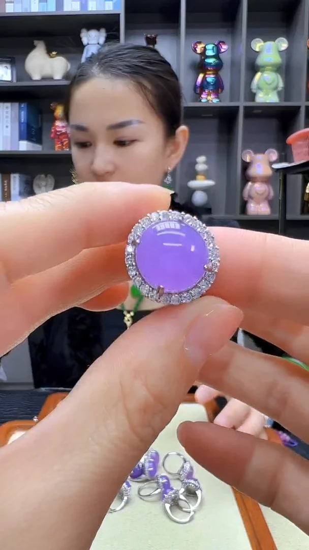 翡翠银S925镶嵌颈饰丹丹diy劲饰
