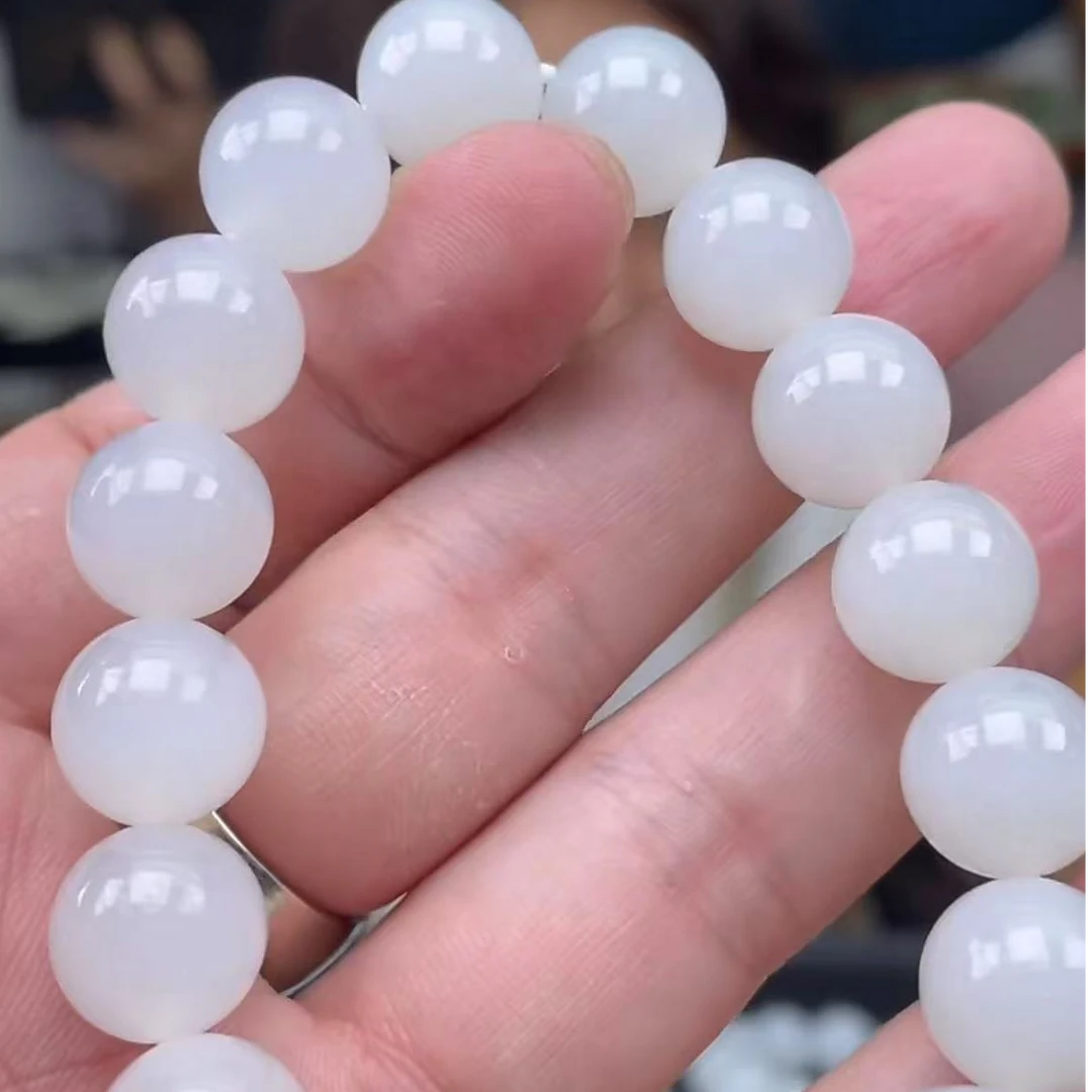 【玉经纶】-70652/Q28-和田玉手串-多样性发其—