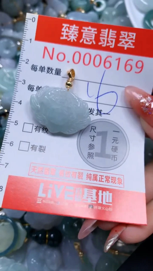 翡翠未镶嵌吊坠(不含链)6169