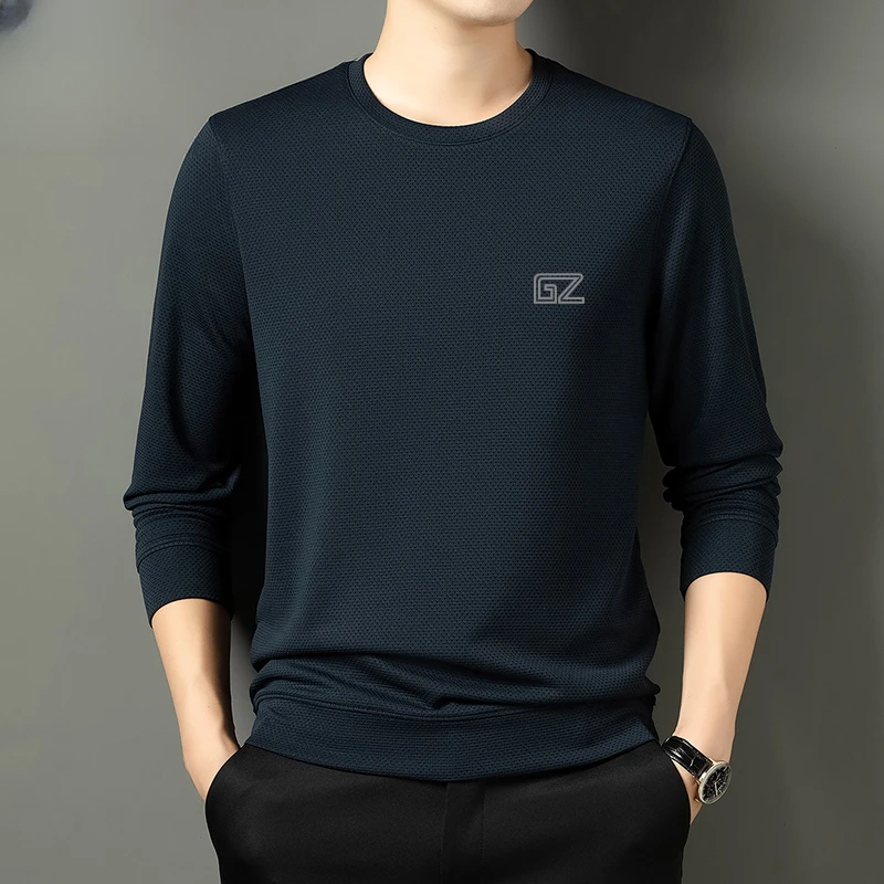 老爷车之家车男士秋冬季新款休闲圆领卫衣百搭舒适宽松款长袖体恤