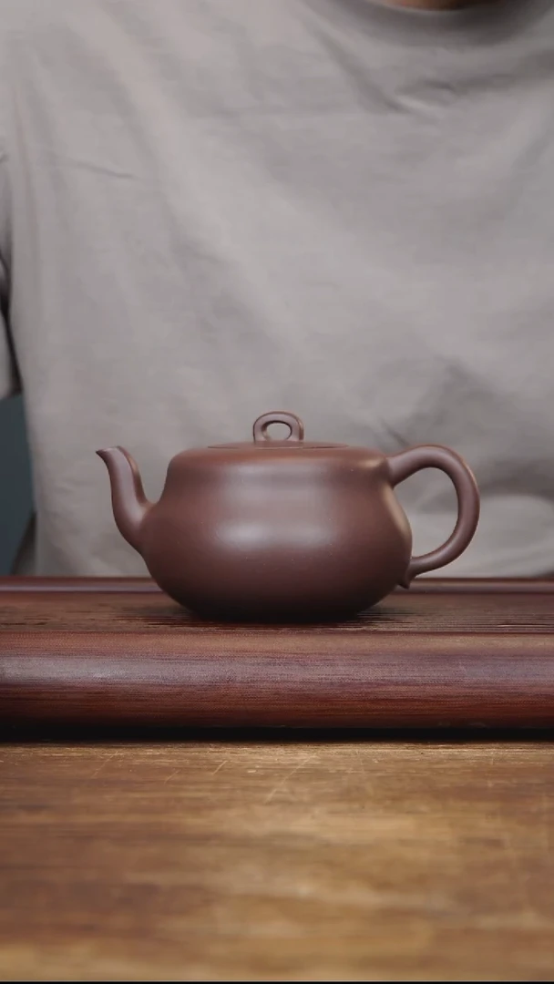 茶壶紫砂360ml 正高作品 葫芦 紫泥