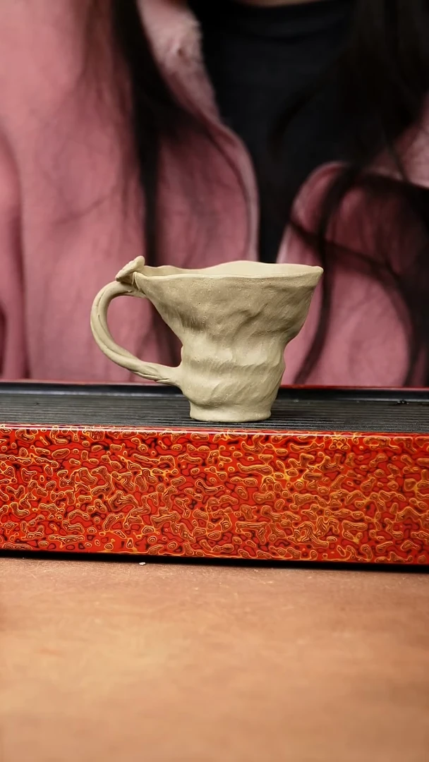 【闪购商品】紫砂杯子本绿手捏主人杯