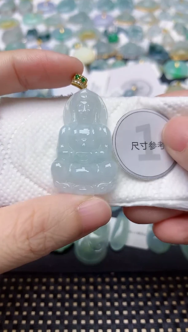 颈饰未镶嵌翡翠天然缅甸A货翡翠