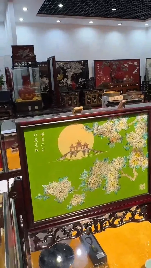 移动榉木平磨30方绿琼花有边