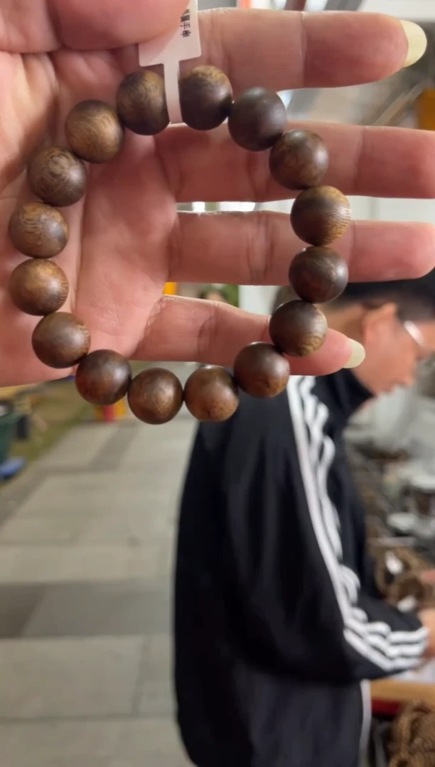 沉香手串海南沉香1.4规格圆珠单圈16克+多样性发一