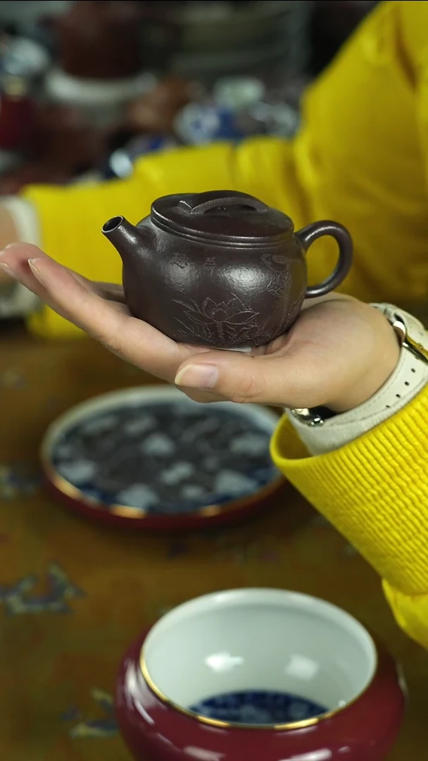 炸茶具 天冷了 围炉煮茶中~~