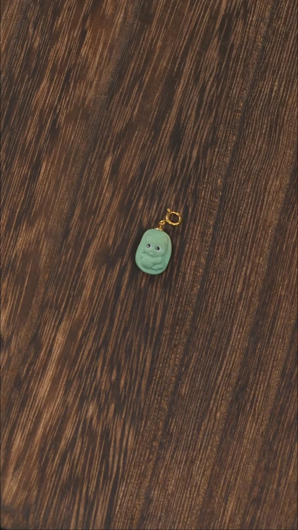 【闪购商品】绿松石挂饰18K金镶嵌1