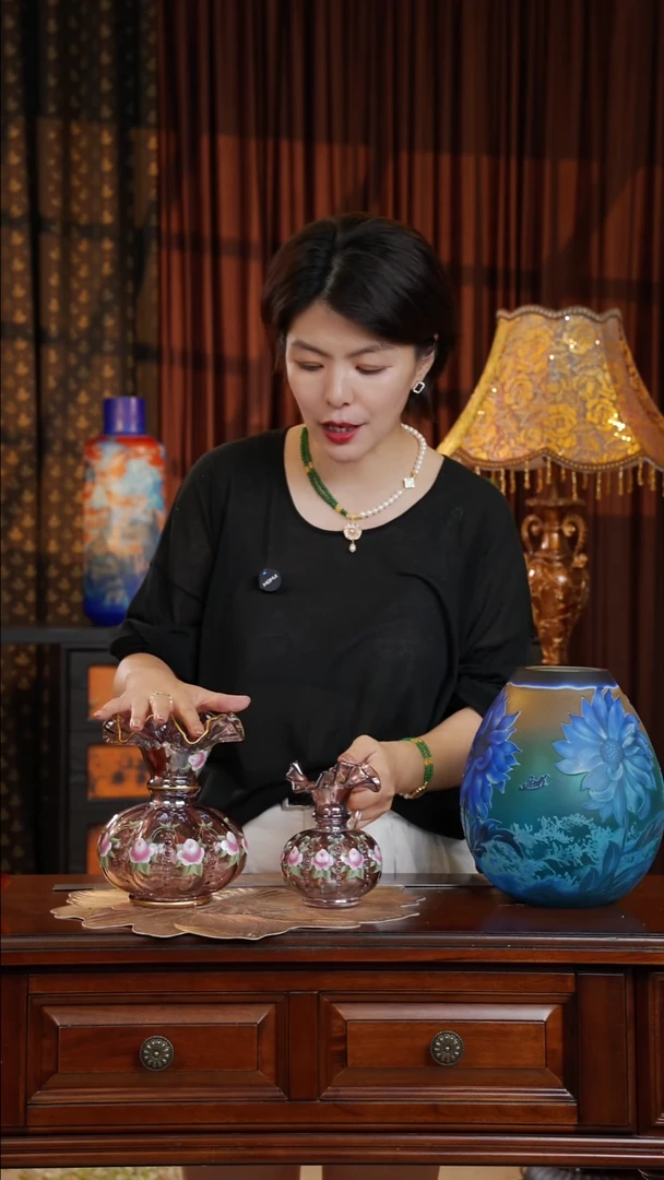 手工艺品琉璃桃夭-大