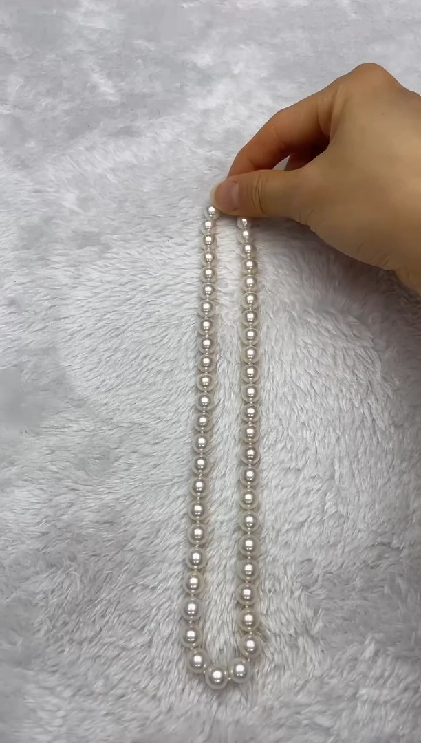 项链银S925镶嵌海水珍珠AK8.5-9mm