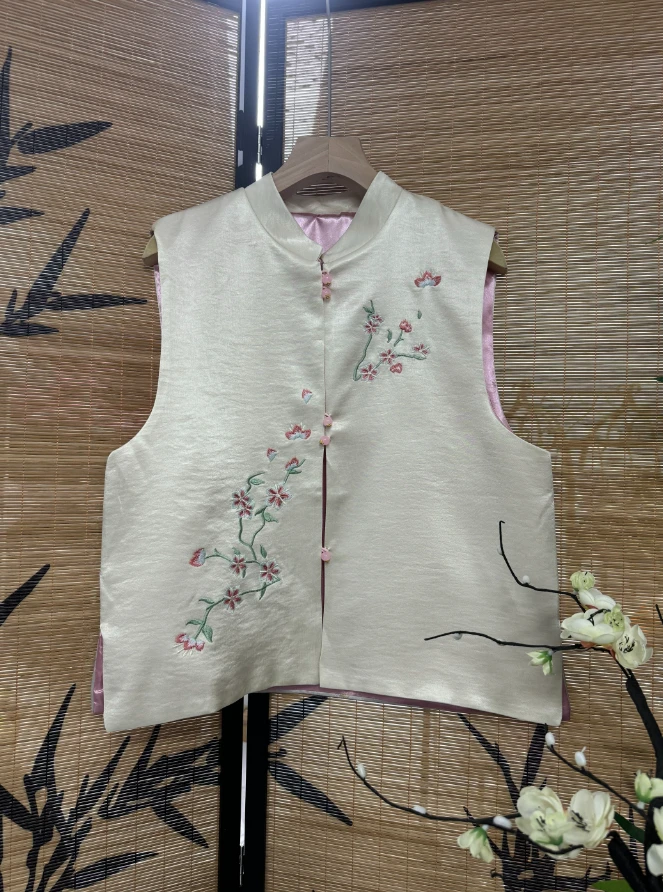 【SHANGLIU】新中式国风高级时尚百搭马甲新款（619）