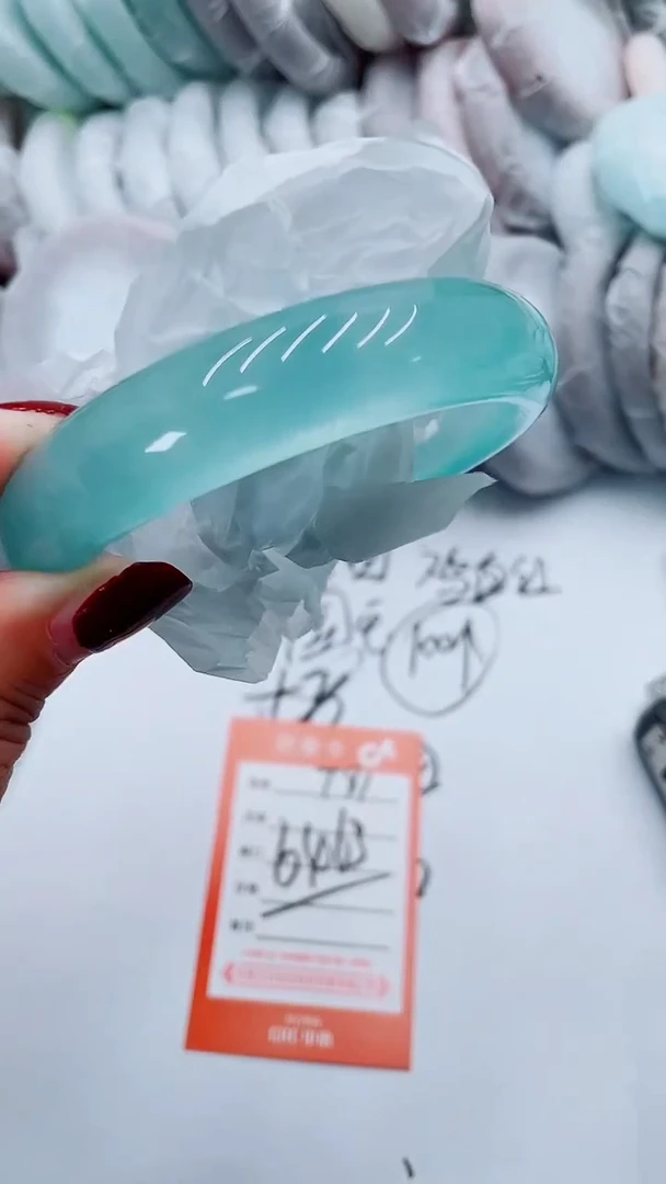 【闪购商品】石英质玉手镯未镶嵌T91-63-64