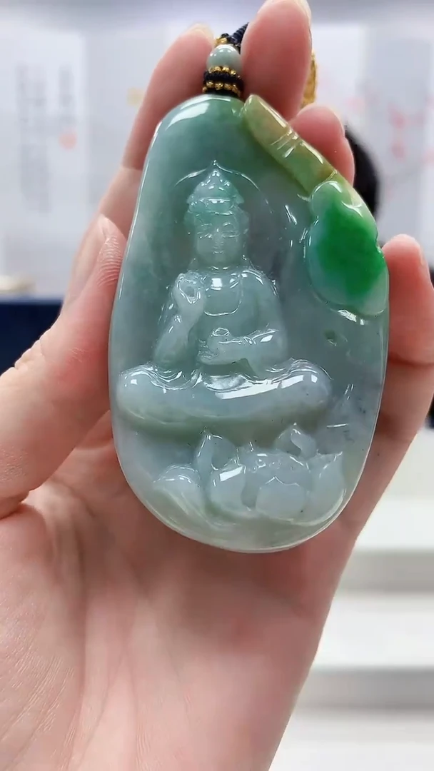 定制翡翠未镶嵌5060zm-毛货挂件121观音