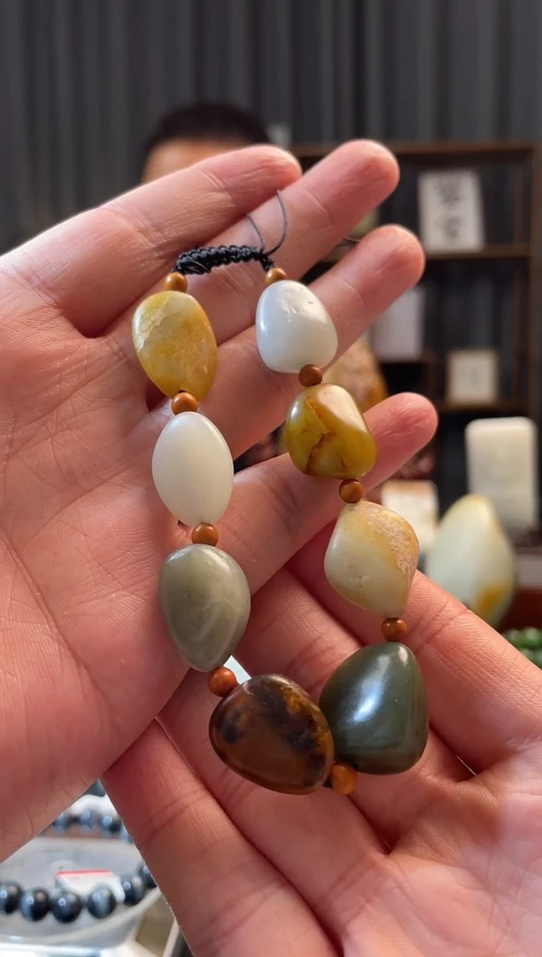 吊坠(不含链)未镶嵌和田玉手串