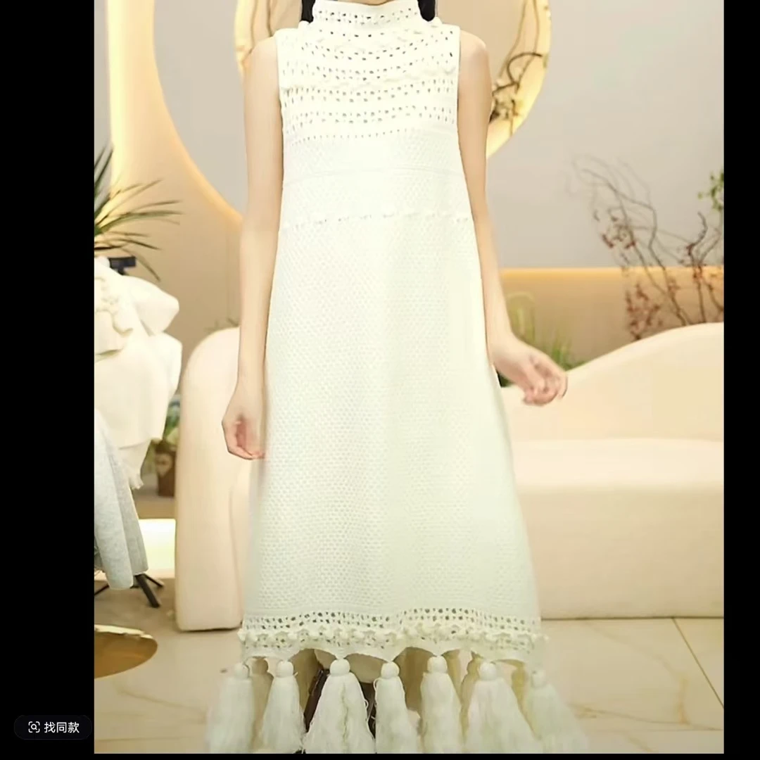 重磅推荐！浪漫世界连衣裙100%羊毛针织镂空衫