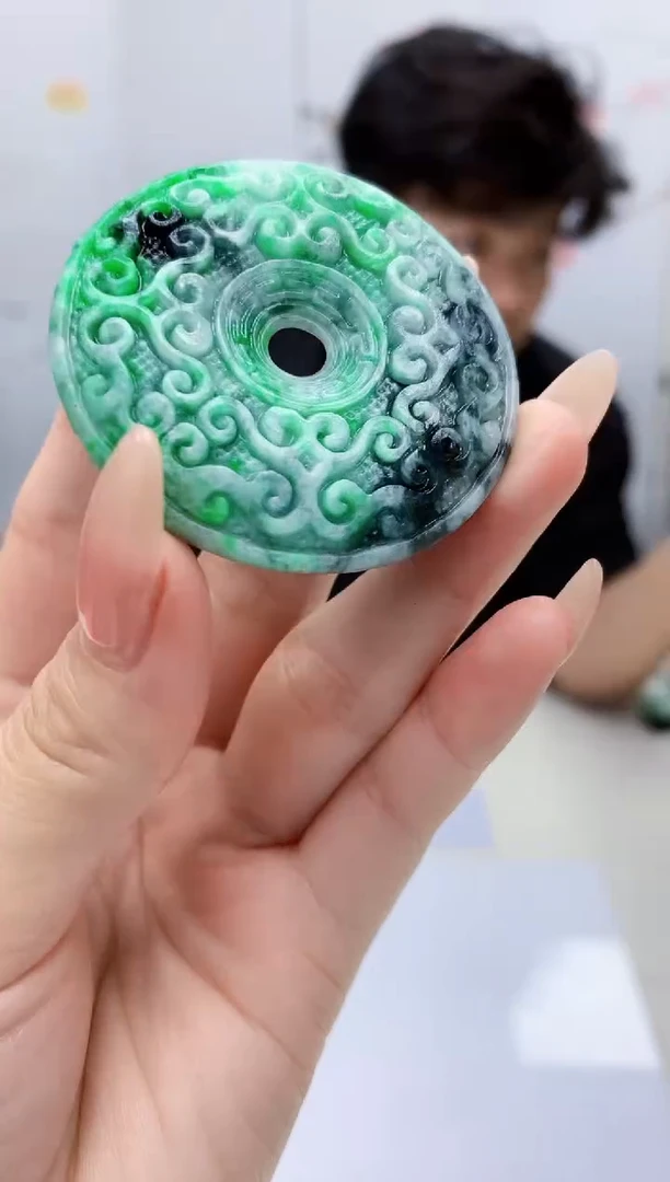 【闪购商品】定制翡翠未镶嵌5145jj-毛货挂件63