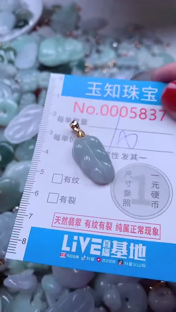吊坠(不含链)未镶嵌翡翠5837