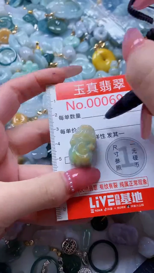 翡翠未镶嵌吊坠(不含链)6966