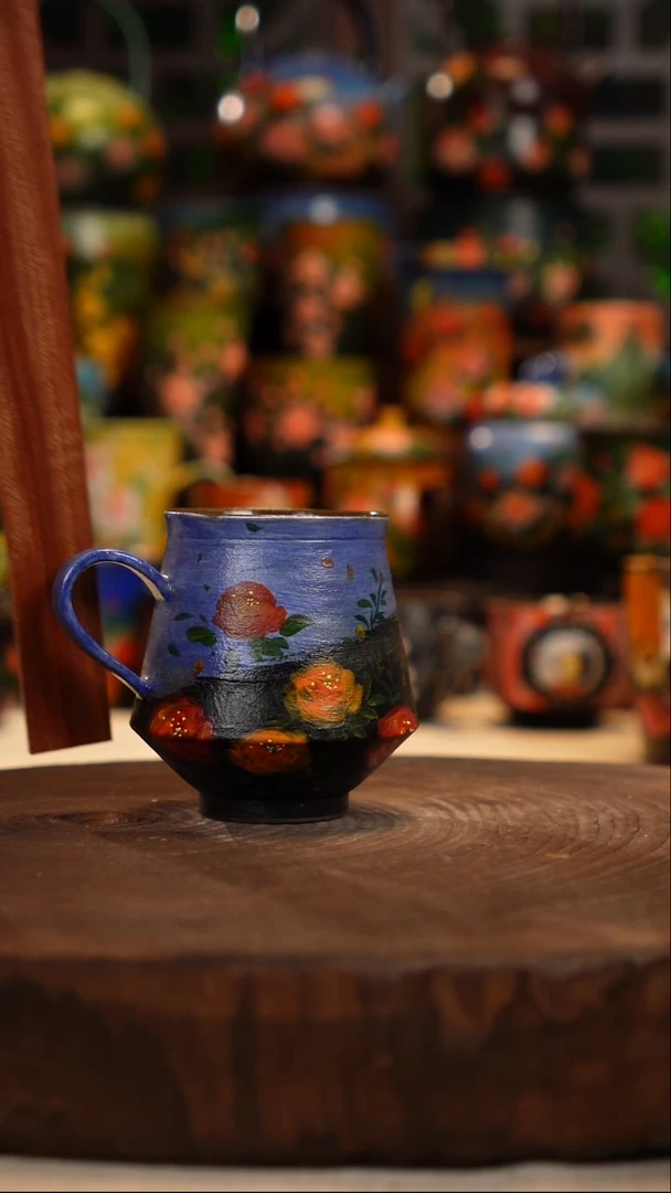 油画   釉下彩   杯子