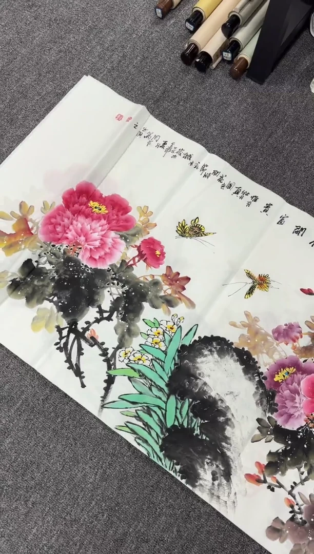 国画艺初美术馆精选链接--20花开富贵大尺