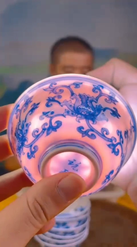 摆件景德镇陶瓷青花摆件98