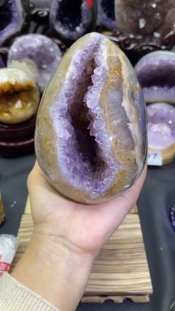 未镶嵌大型摆件（非配饰）紫晶550号龙蛋