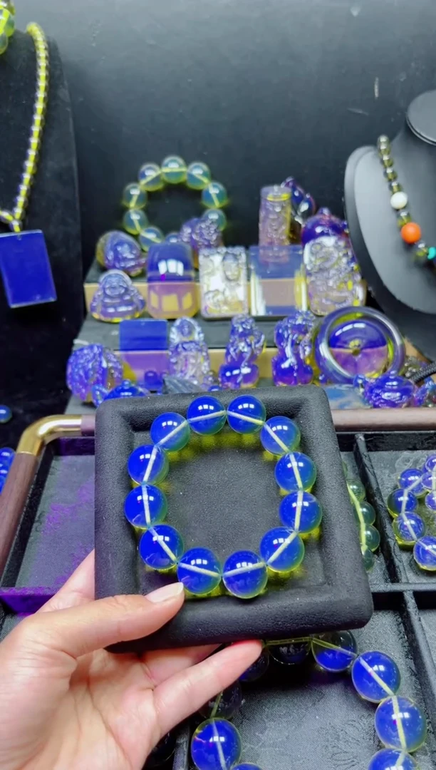 多米尼加净水蓝20m手串