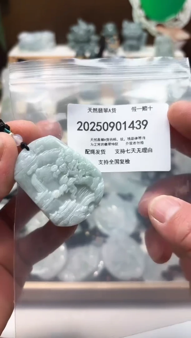 颈饰未镶嵌翡翠天然翡翠A货1202