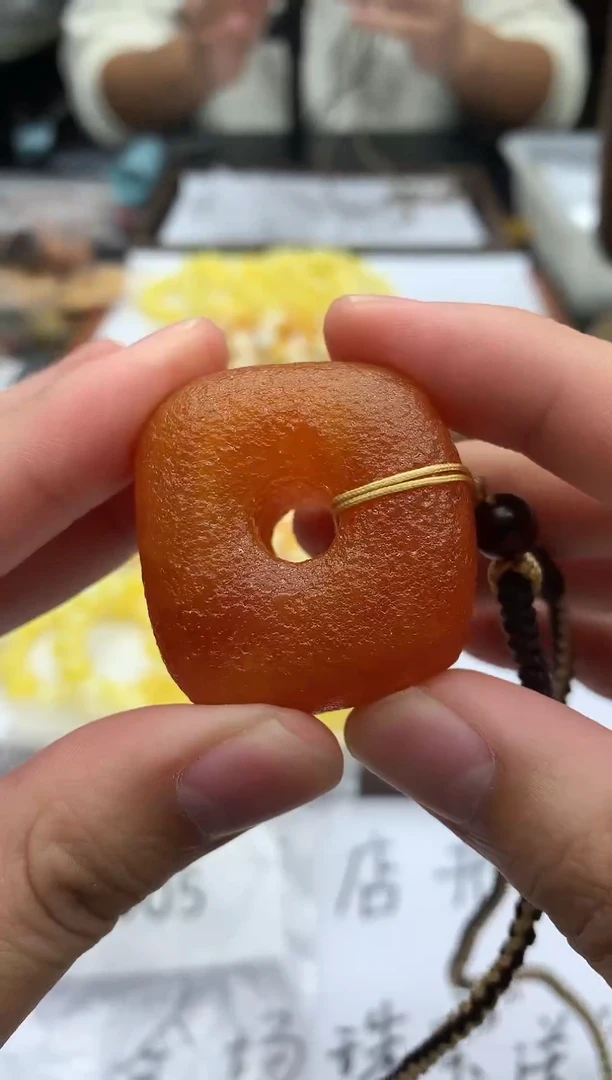 琥珀颈饰未镶嵌d005【偶得珠宝严选】琥珀蜜蜡吊坠