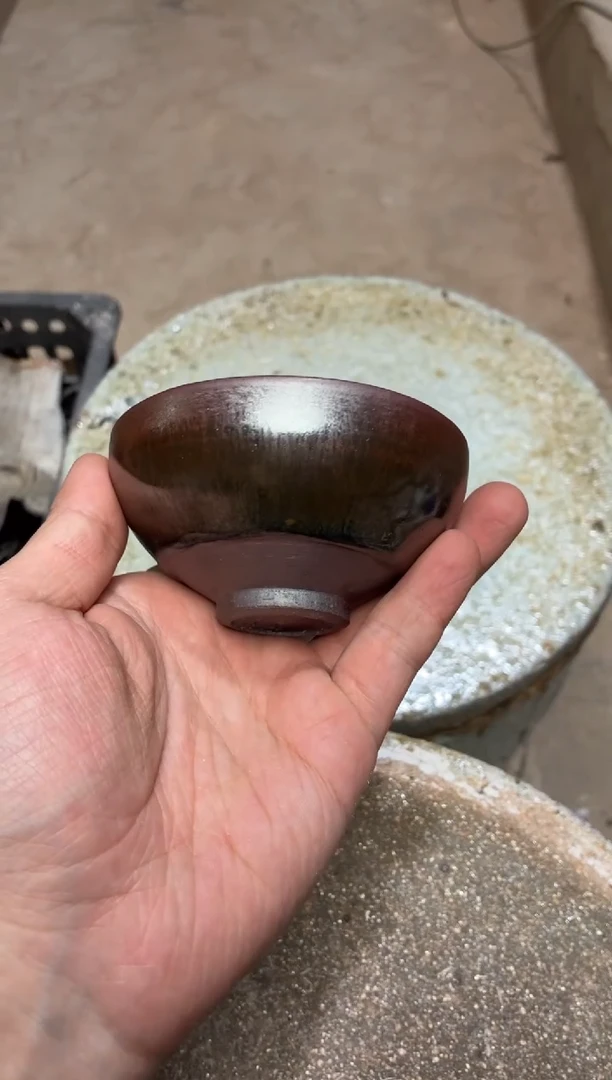 茶盏真柴烧建盏换点柴火