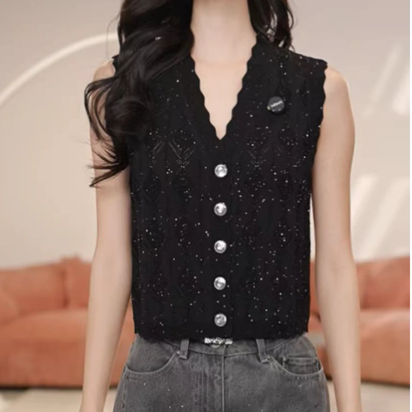 limil/丽米儿设计休闲时尚质感针织背心948005