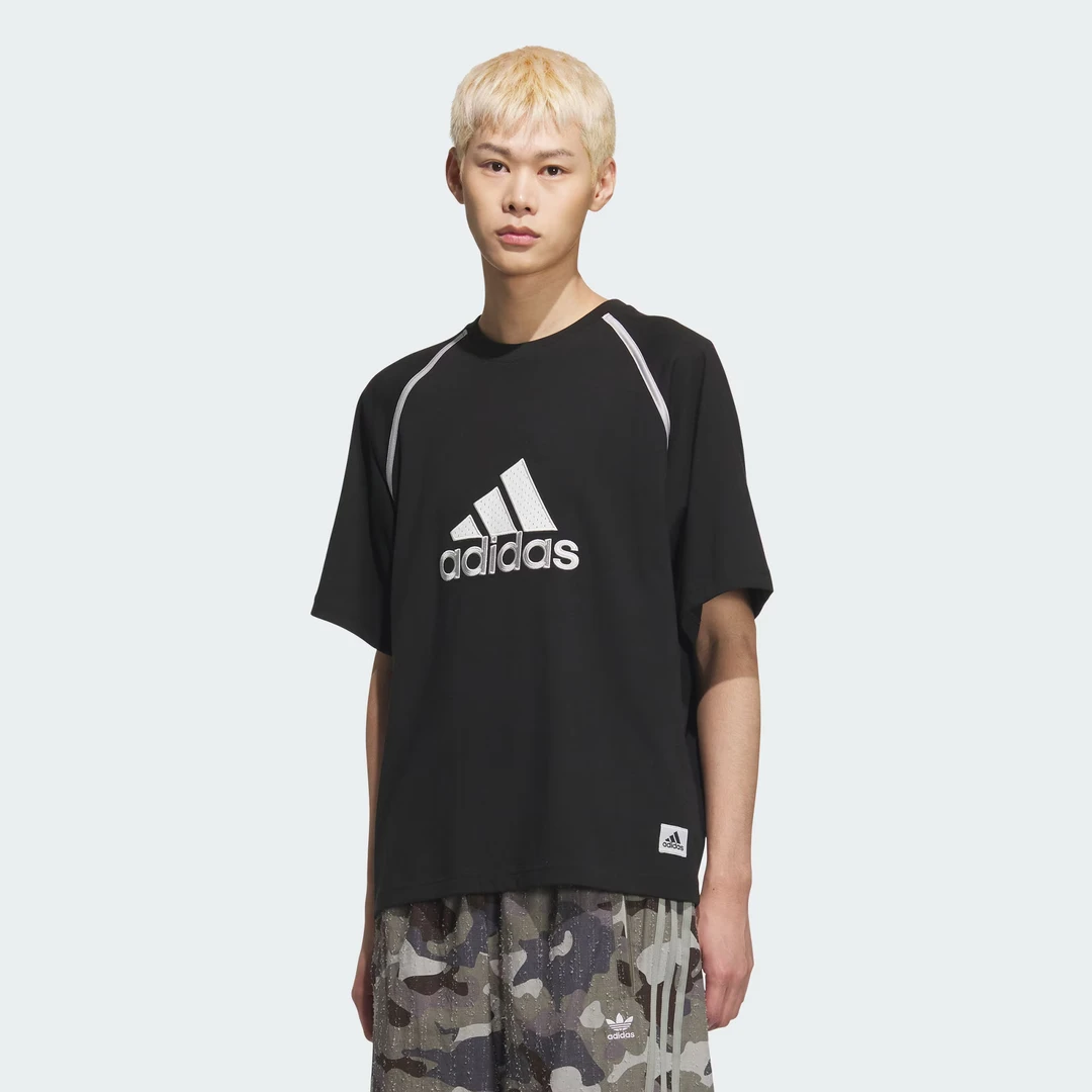 adidas/阿迪达斯男子夏季舒适透气时尚印花短袖T恤 KC3861
