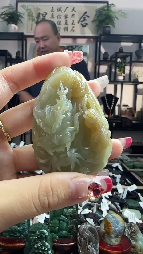 未镶嵌和田玉把件龙马