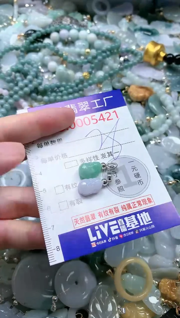翡翠未镶嵌吊坠(不含链)5421