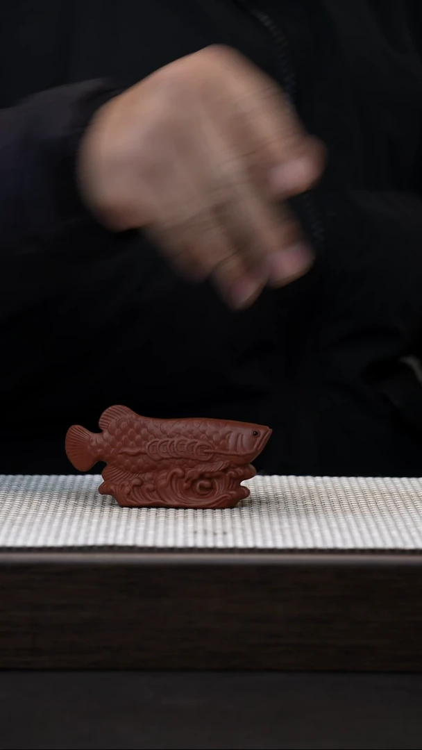 【闪购商品】紫砂茶壶紫砂壶 鱼 雕塑