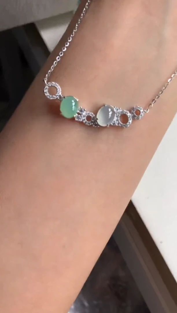 银S925镶嵌戒指翡翠5