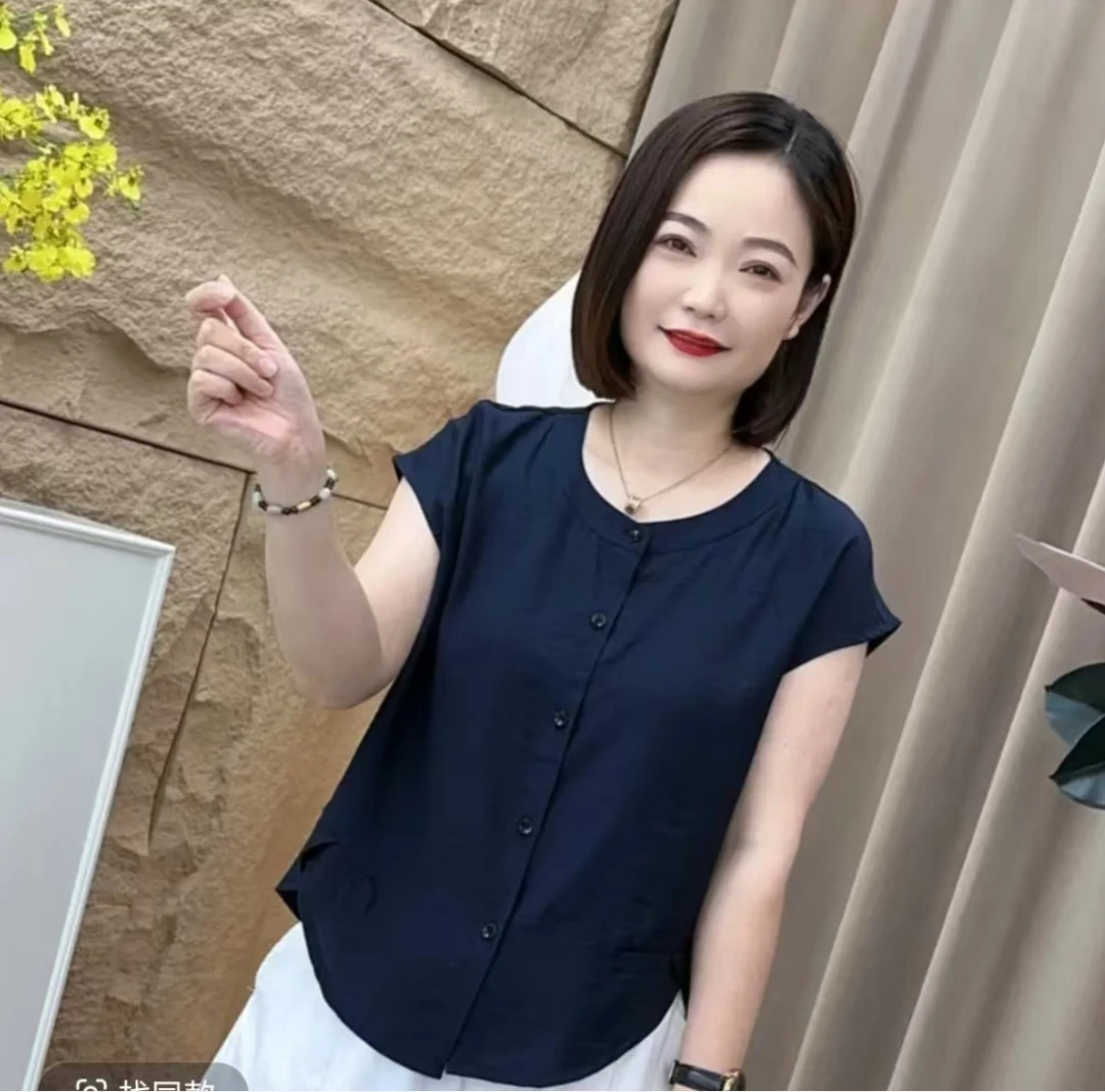 夏季爆款新款显瘦休闲洋气宽松衬衫上衣女