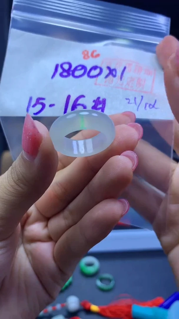 未镶嵌定制翡翠戒圈#1800元-毛货需精细抛光