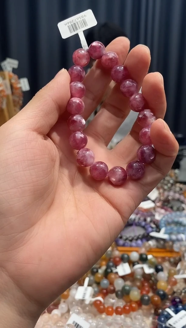 未镶嵌手链水晶我**惹粉紫祖母