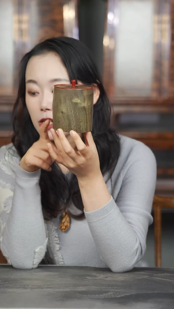 金丝楠原木精工品香罐506