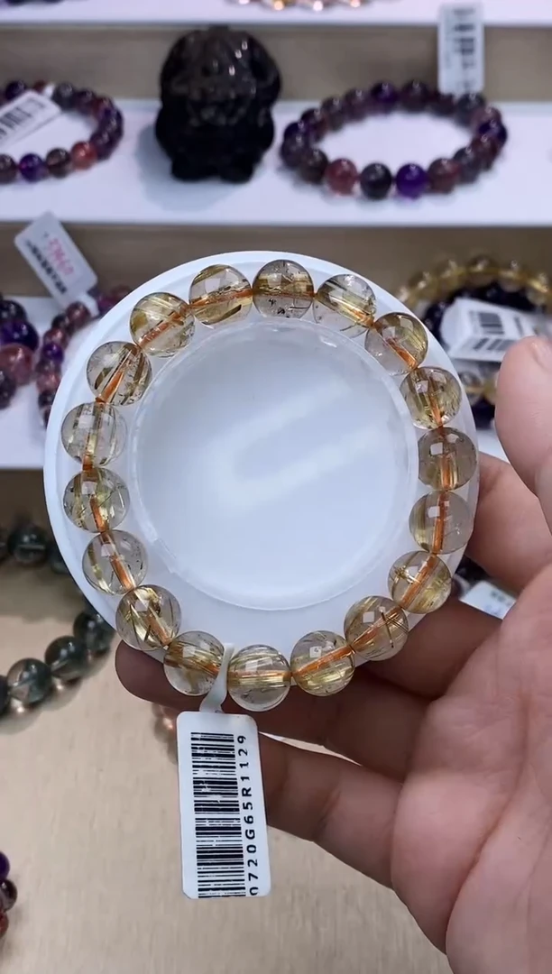 【闪购商品】发晶手链未镶嵌钛金11m+