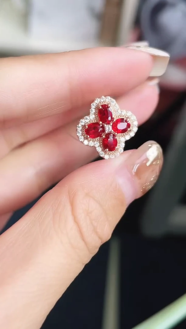 j戒指彩色蓝宝石银S925镶嵌戒指