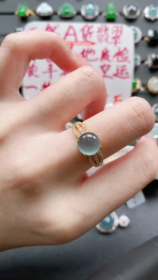 【闪购商品】翡翠戒指银S925镶嵌11111111