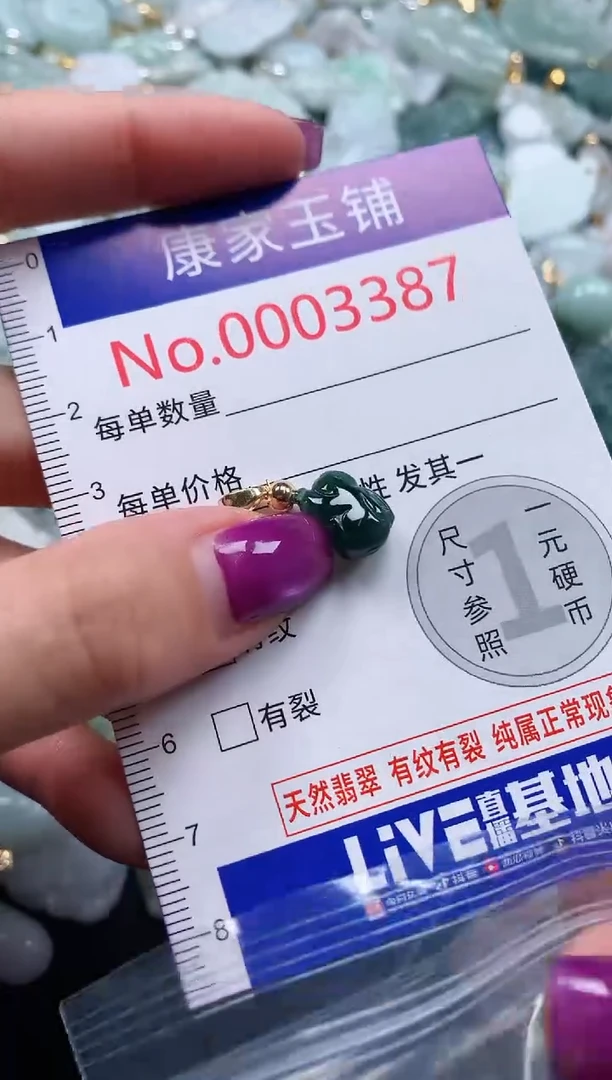 颈饰未镶嵌翡翠3387