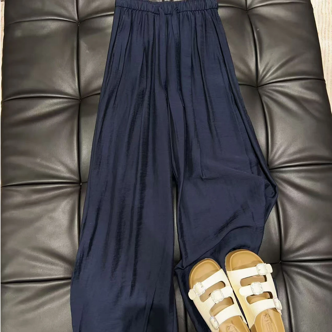 【香香严选】“桃叽”2025夏季新款欧若风休闲阔腿亚麻裤cc1868