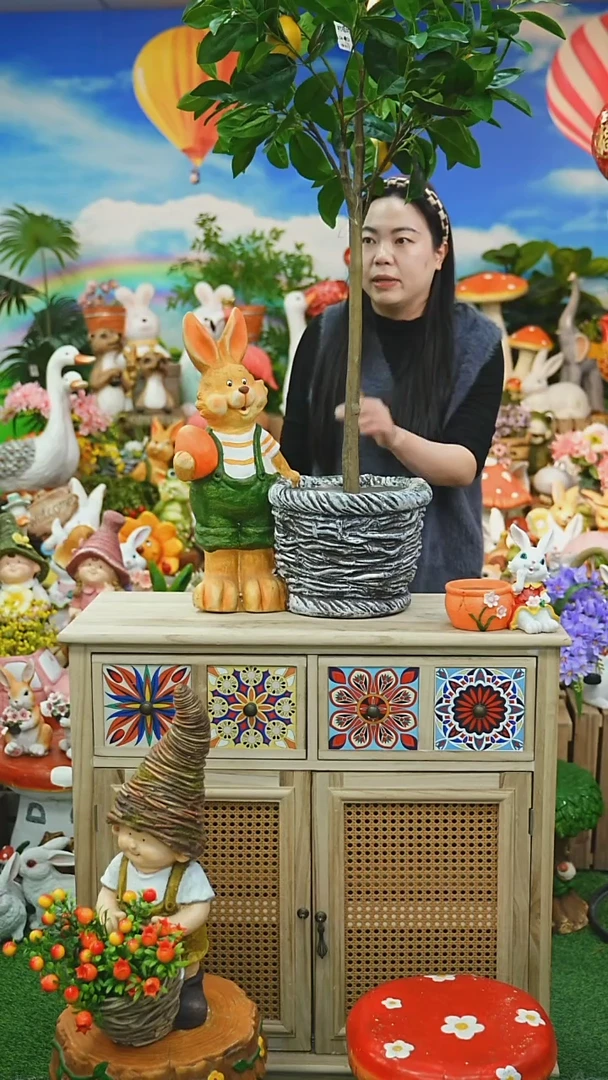 【闪购商品】红陶花园庭院摆件&00&