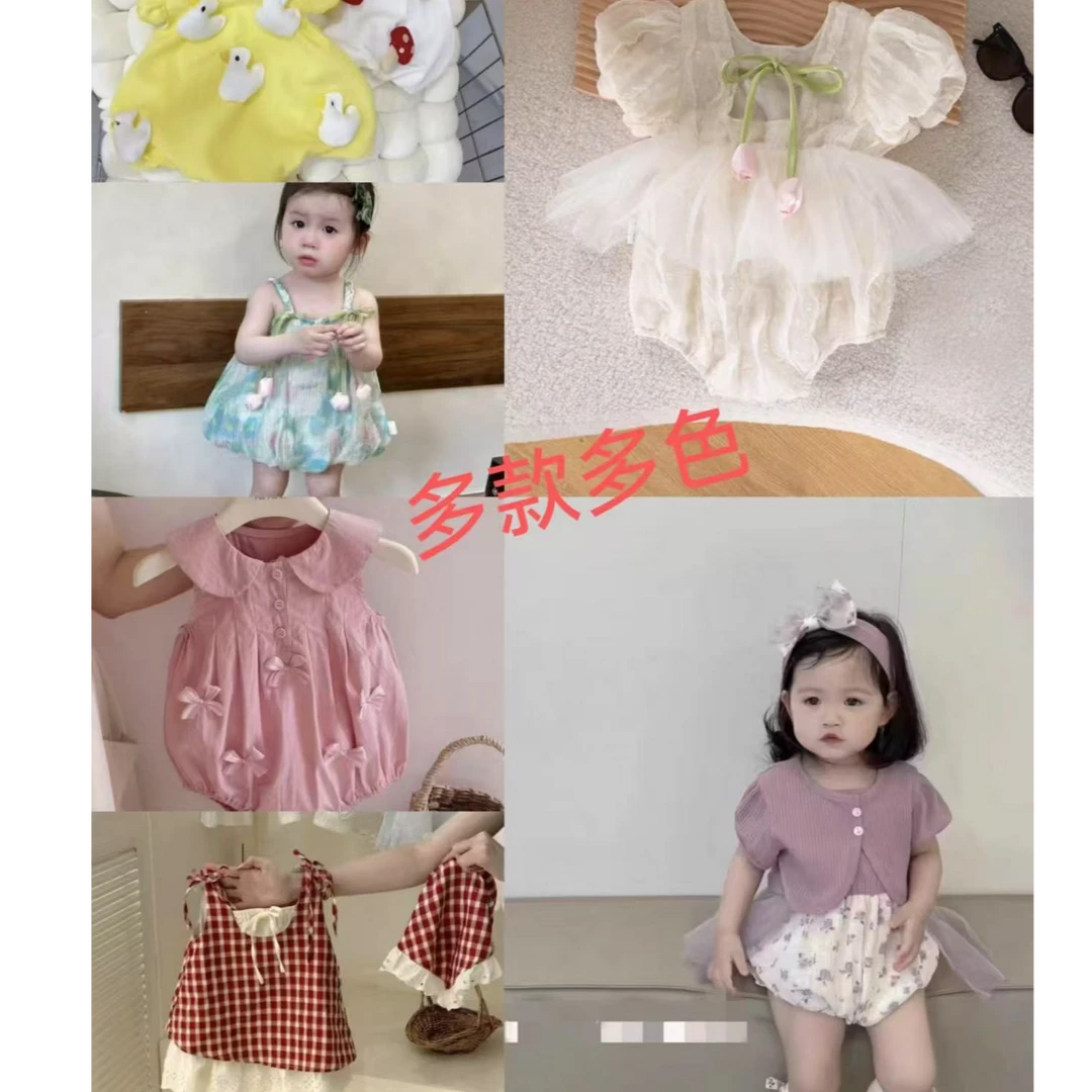 A001-A185春夏款婴儿包屁连体长袖衣服组合多风格多款式