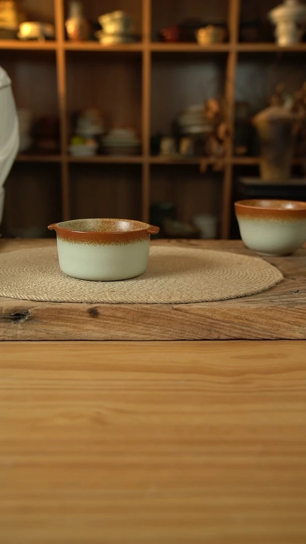 暖阳系列的双耳早餐碗1个